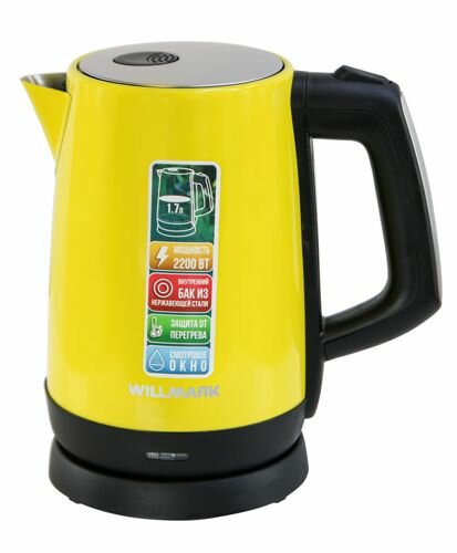 фото Чайник WILLMARK WEK-1758S Желтый