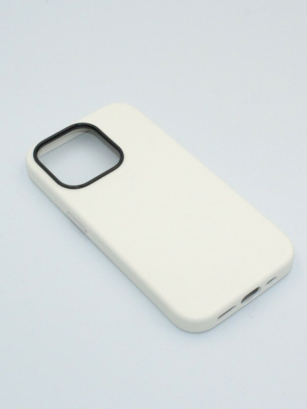 Чехол с MagSafe на iPhone 12 Pro Max Leather Collection-Белый