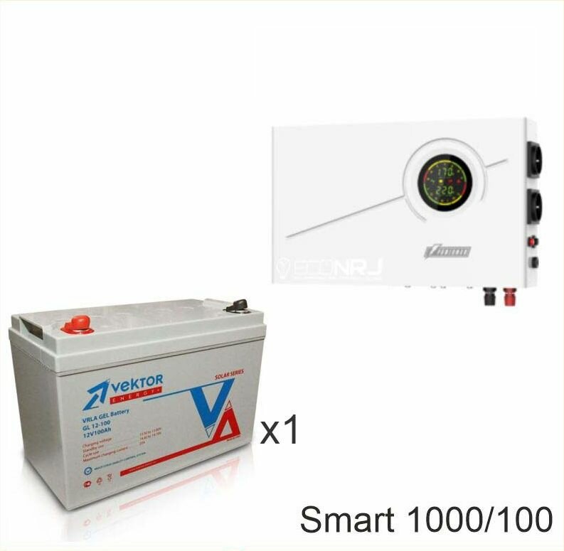 ИБП Powerman Smart 1000 INV + Vektor GL 12-100