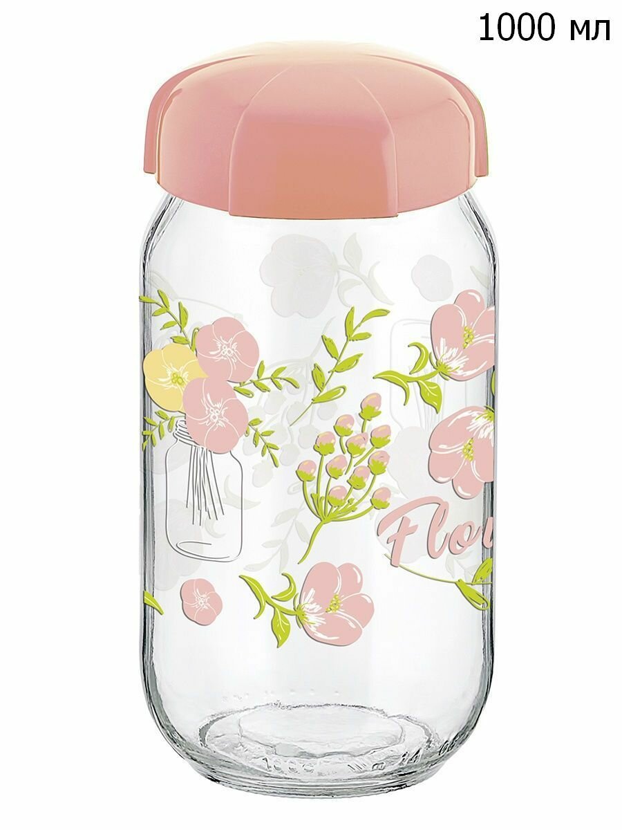 фото Банка "Жемчужная волна" 900 мл с клипсой в подарочной упаковке