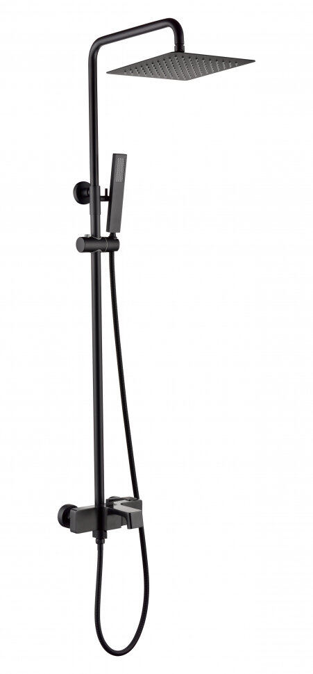 Душевая система Grocenberg GB7090, латунь, черная, матовая, 2 режима