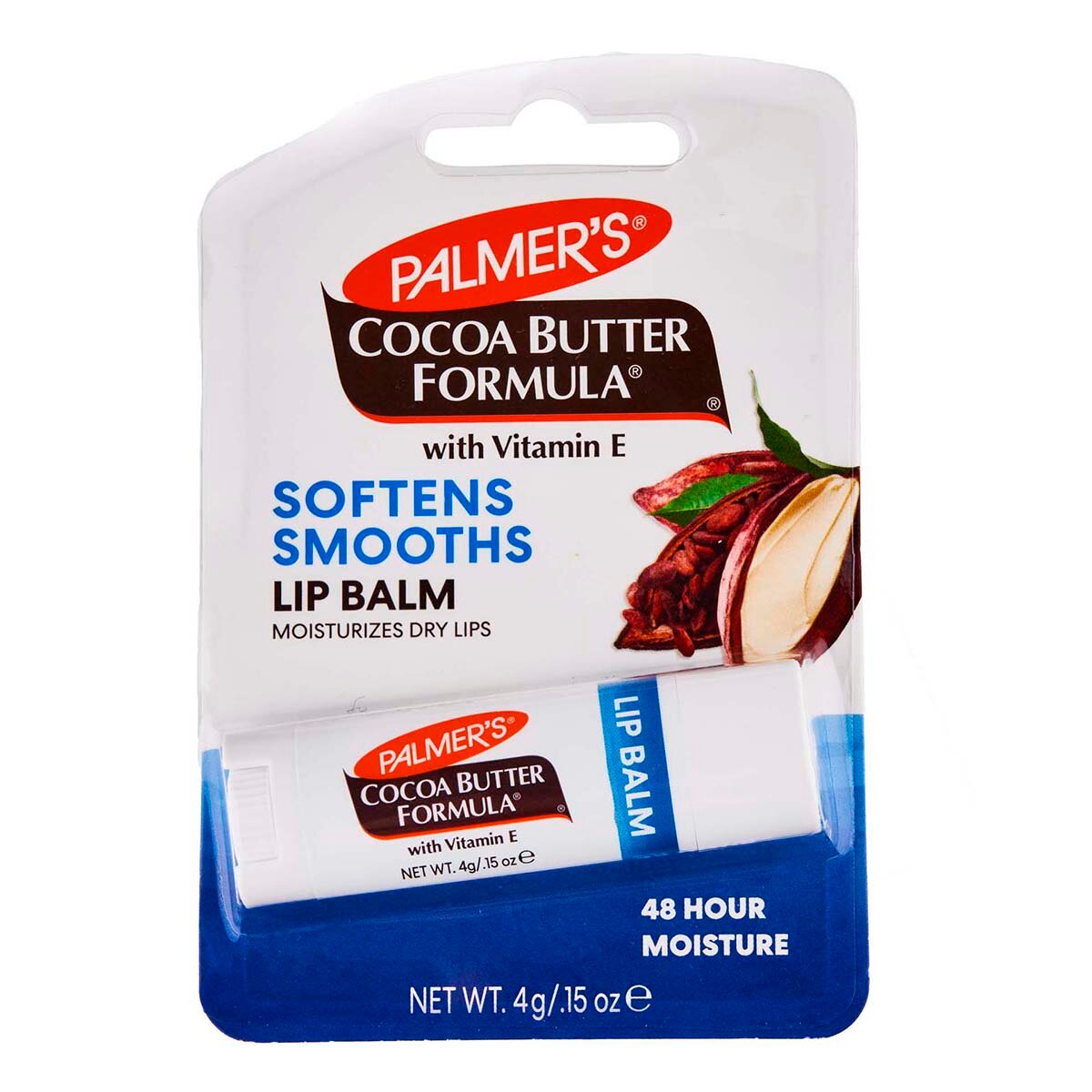 Картинки PALMER’S Бальзам для губ с маслом какао, витамином Е и SPF 15 увлажняющий, 4 г