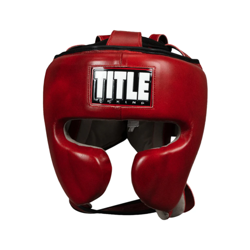   TITLE Boxing Blood Red Sparring Headgear (M)