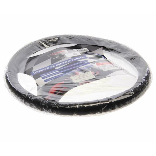 TORINO HJ-S1014BK-L Оплетка руля L 39-41см черная экокожа TORINO 810₽