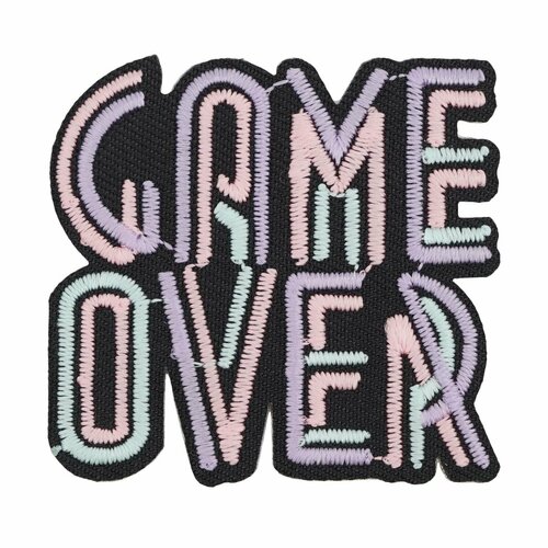 Термоаппликация светящаяся в темноте 'Game Over', Hobby&Pro