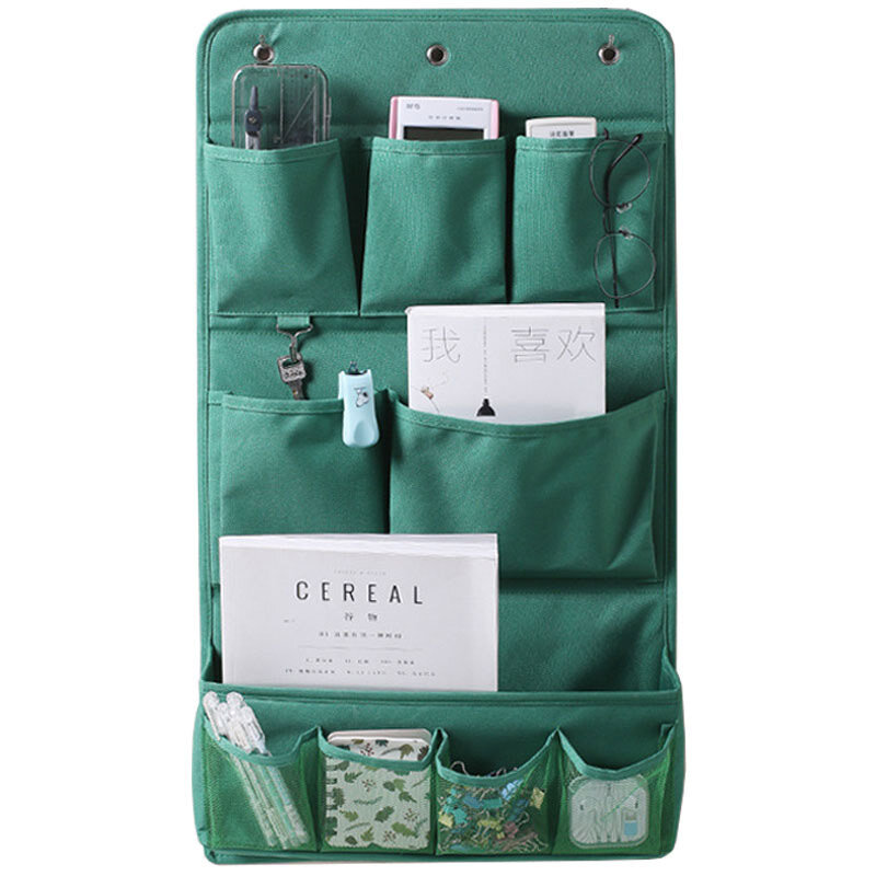 фото Органайзер настенный подвесной с карманами большой розовый