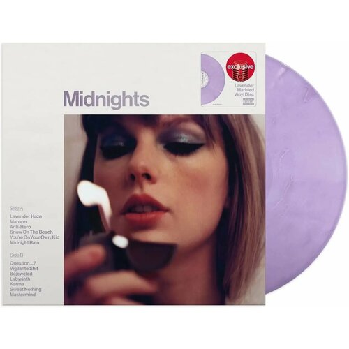 TAYLOR SWIFT - MIDNIGHTS (LP lavender marbled) виниловая пластинка sharkbang 3 inch bear cat album photos