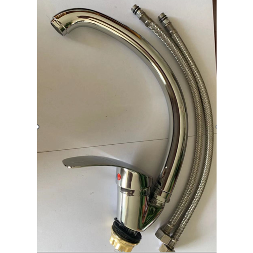 Смеситель для мойкикухнираковины однорычажный утка крепление на гайке носик 30см Comfort S 1930₽