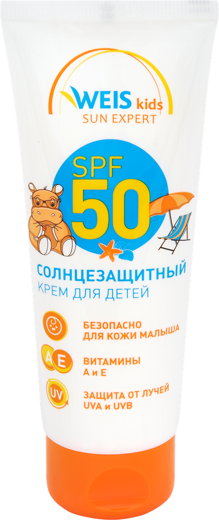 Крем солнцезащитный для детей WEIS SPF50, 75мл