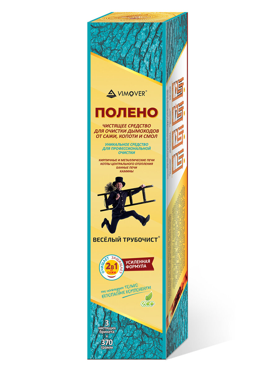 Полено средство для немеханической очистки от сажи и копоти 3х370 гр