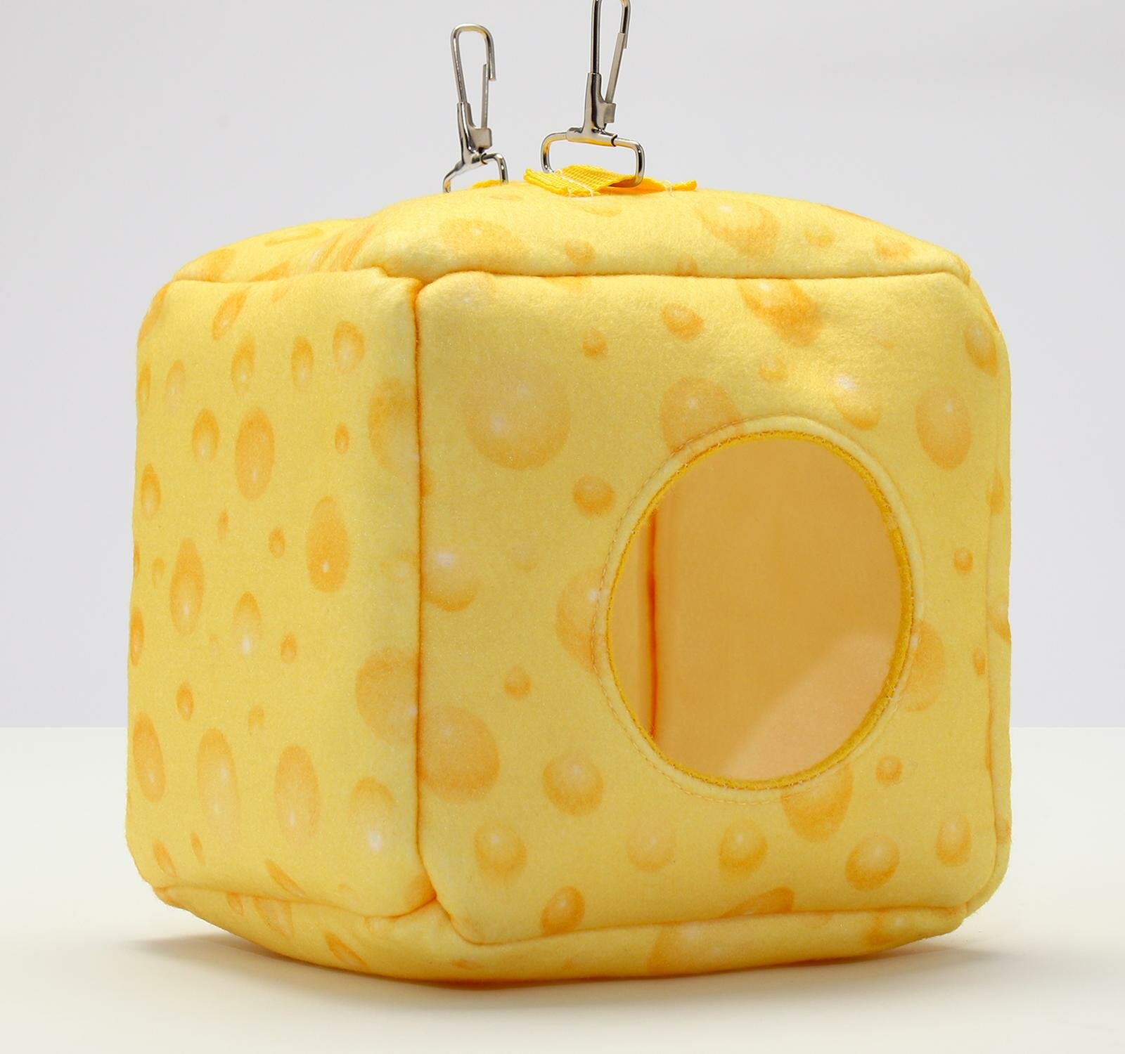 Подвесной домик-кубик "Сыр", 17 х 17 х17 см