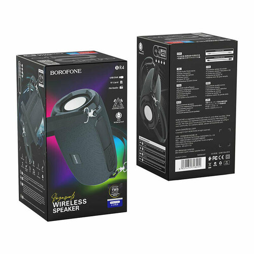 Беспроводная колонка Портативная акустика BR4 BOROFONE черная 214700₽