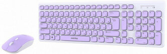 Клавиатура беспроводная + мышь Smartbuy SBC-250288AG-WV, бело-сиреневый