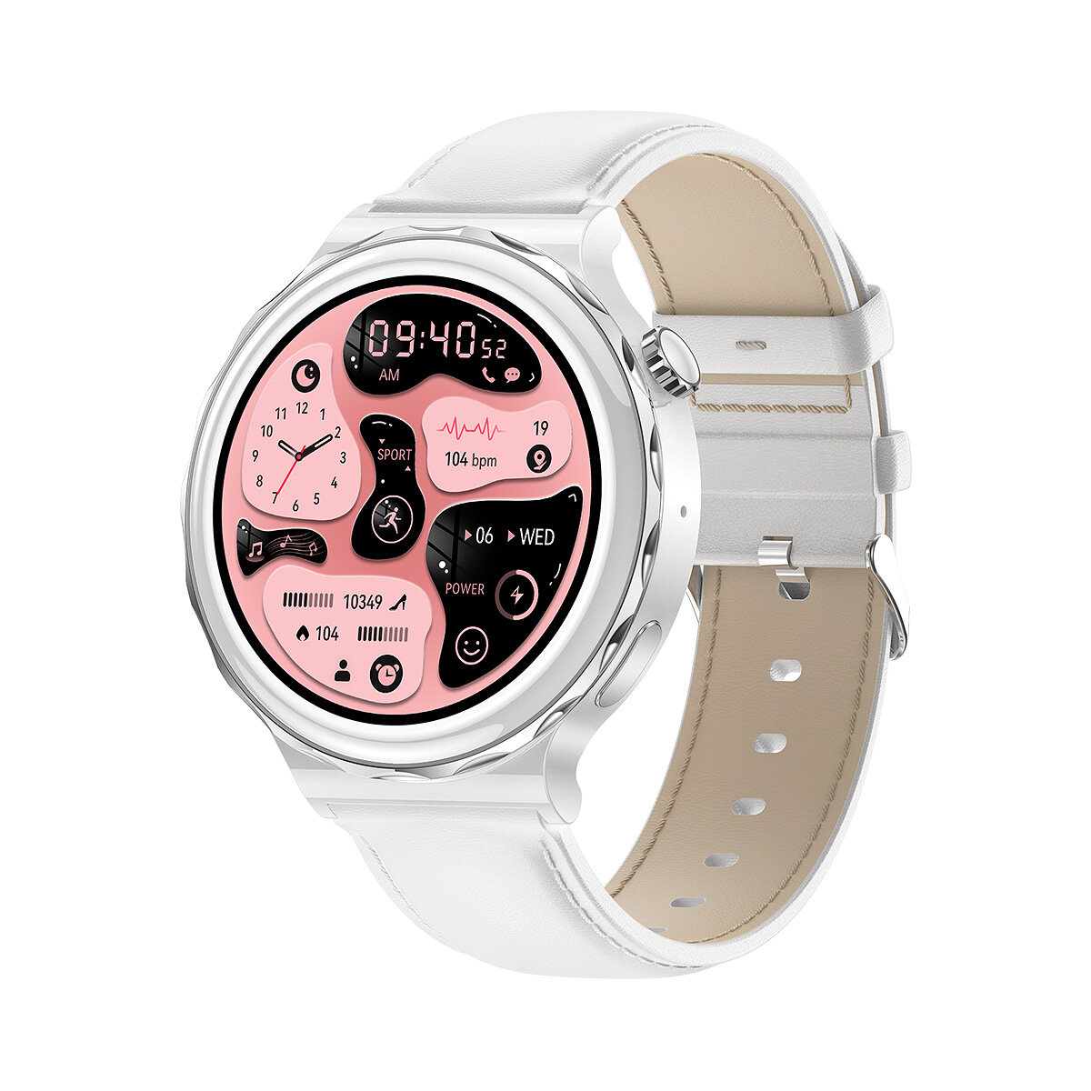Cмарт часы X6 Pro PREMIUM Series Smart Watch iPS, iOS, Android, 2 ремешка, Bluetooth звонки, Уведомления, белые с Серебристым
