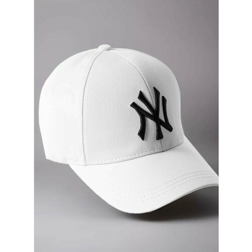 Бейсболка , размер 52-62, белый dsq2 брендовая кепка бейсболка высокое качество хлопок унисекс регулируемая бейсболка бейсболка с надписью черная белая мужская бейсбол