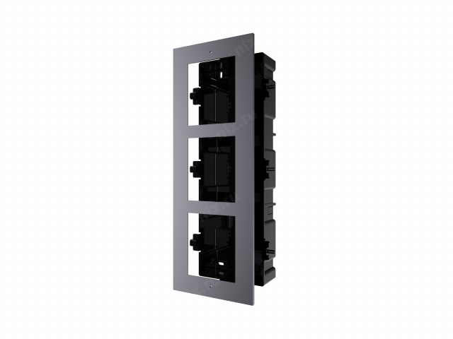 Врезная рамка 3х IP-домофона Hikvision DS-KD-ACF3/Plastic