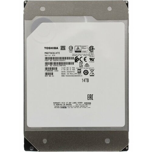 Жесткий диск Toshiba HDEPW10GDA51 14Tb 7200 SATAIII 3,5 HDD