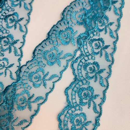 ТД00459 Кружево капрон морская волна210-9м 568₽