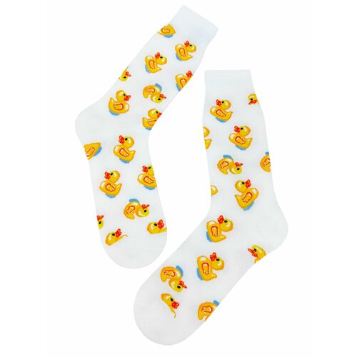 Носки , размер Универсальный, белый, желтый носки размер универсальный желтый