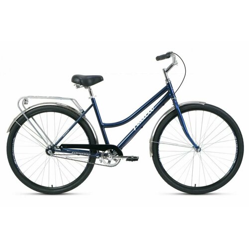 Городской велосипед Forward Talica 28 3.0 (2023) рама 19, темно-синий/серебристый велосипед шоссейный с колесами 28 forward impulse 28 al 2022 год рама 54 см серый матовый бирюзовый 14 скоростей