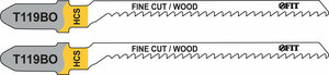 Полотна по дереву, HCS, фрезерованные, волнистые зубья, 82/56/2 мм (Т119ВО), 2 шт. FIT 40937