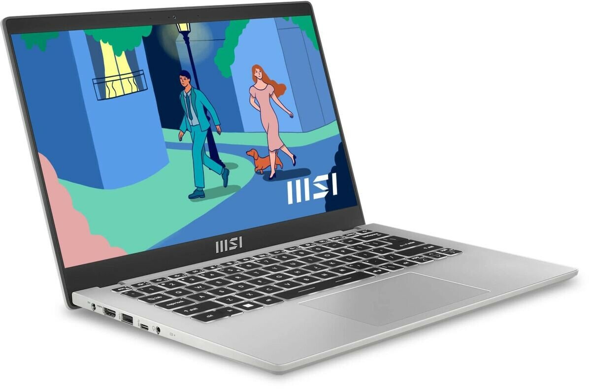 Ноутбук MSI Modern 14 C12MO-1086XRU Free DOS silver (9S7-14J111-1086)