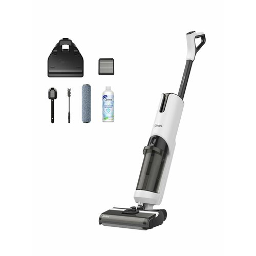 Вертикальный моющий пылесос Midea VSS5800 сухаявлажная уборка LED дисплей зарядная база HEPA фильтр 3352800₽