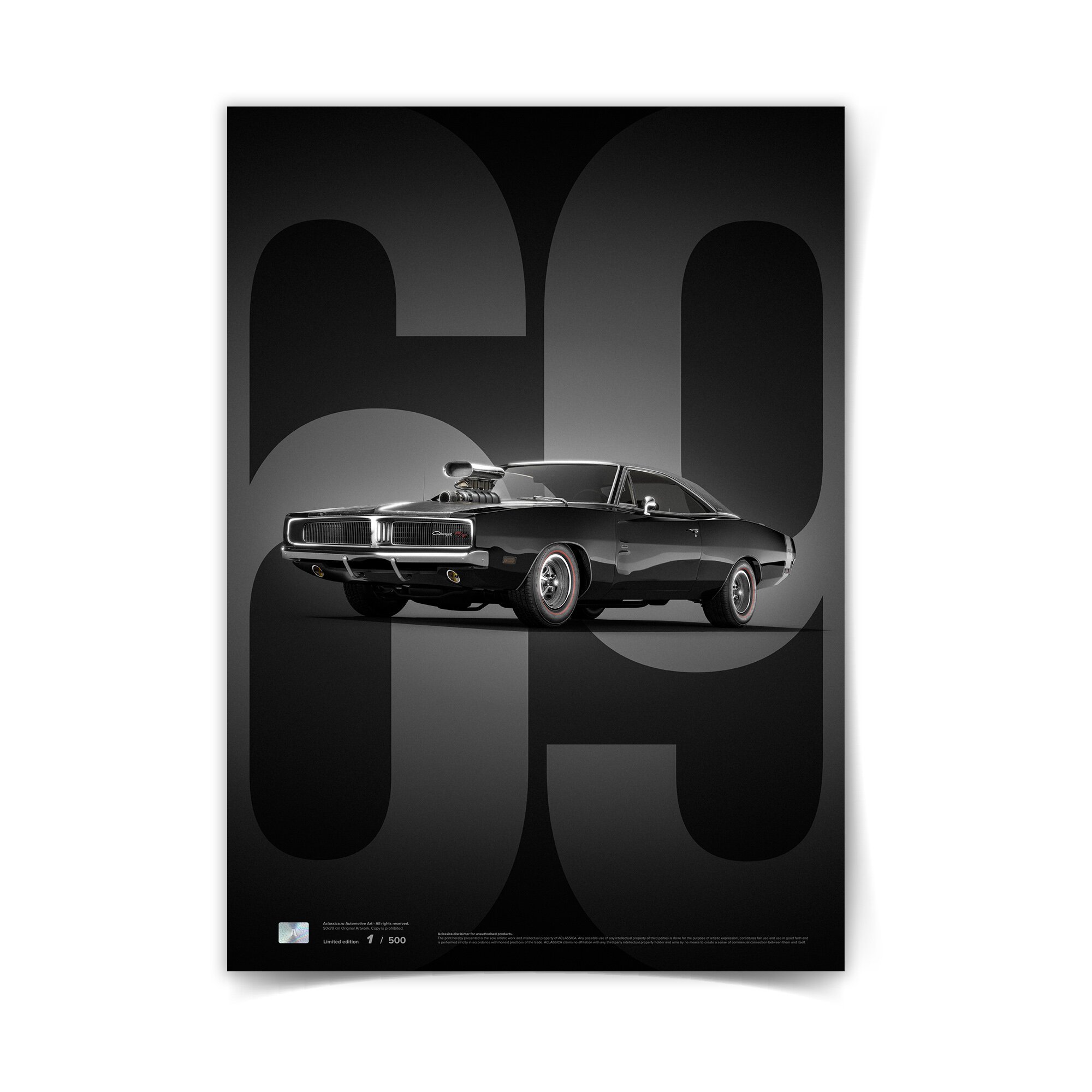 Постер Dodge Charger Custom 50х70 см / плакат на стену