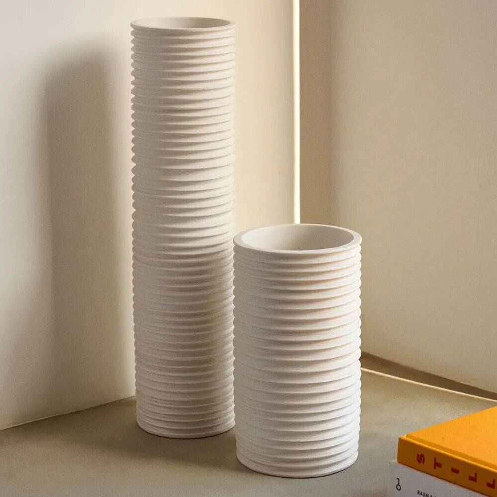 фото Ваза Sibone белая керамическая, 13 см