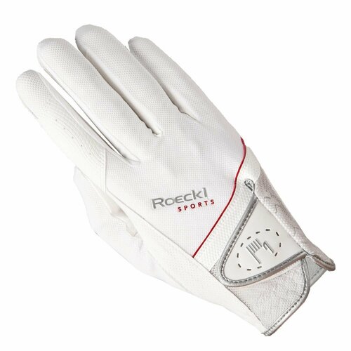Перчатки для верховой езды Roeckl Madrid белые 85 6800₽