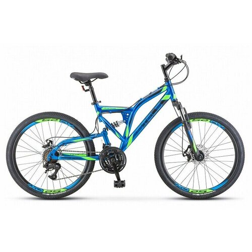 Велосипед для подростков STELS Mustang MD 24 V010 Синий/Черный (LU095563 LU094556 16) велосипед stels mustang md 24 v010 lu095563 lu094555 16 красный неоновый синий