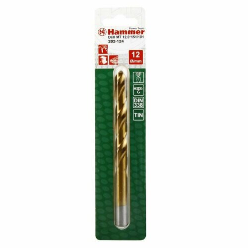 Сверло по металлу Hammer 202-124 DR MT, 1шт