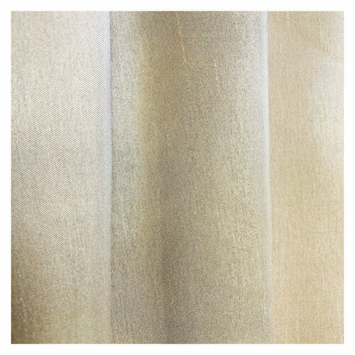 Штора портьерная на шт ленте ТАС тафта 200х280см бежевая арт GS3390 5941₽