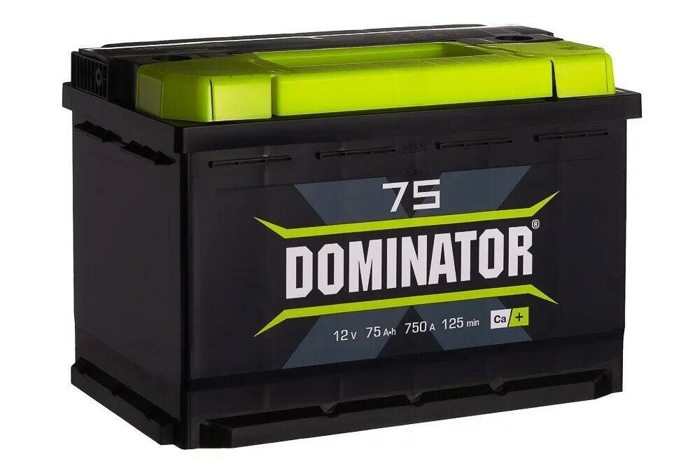 Аккумулятор Dominator 75Ач обратная полярность 575112060