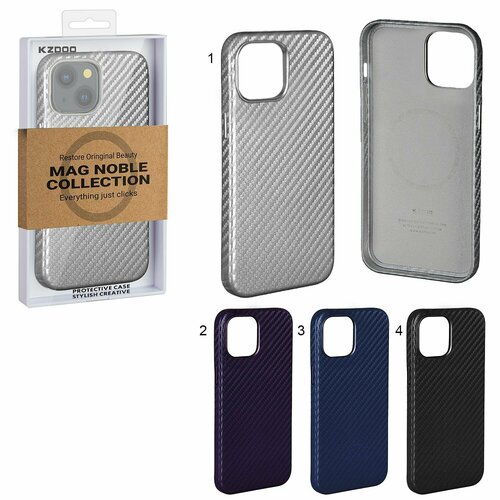 Чехол для iPhone 15 Plus Mag Noble Collection Carbon K-DOO