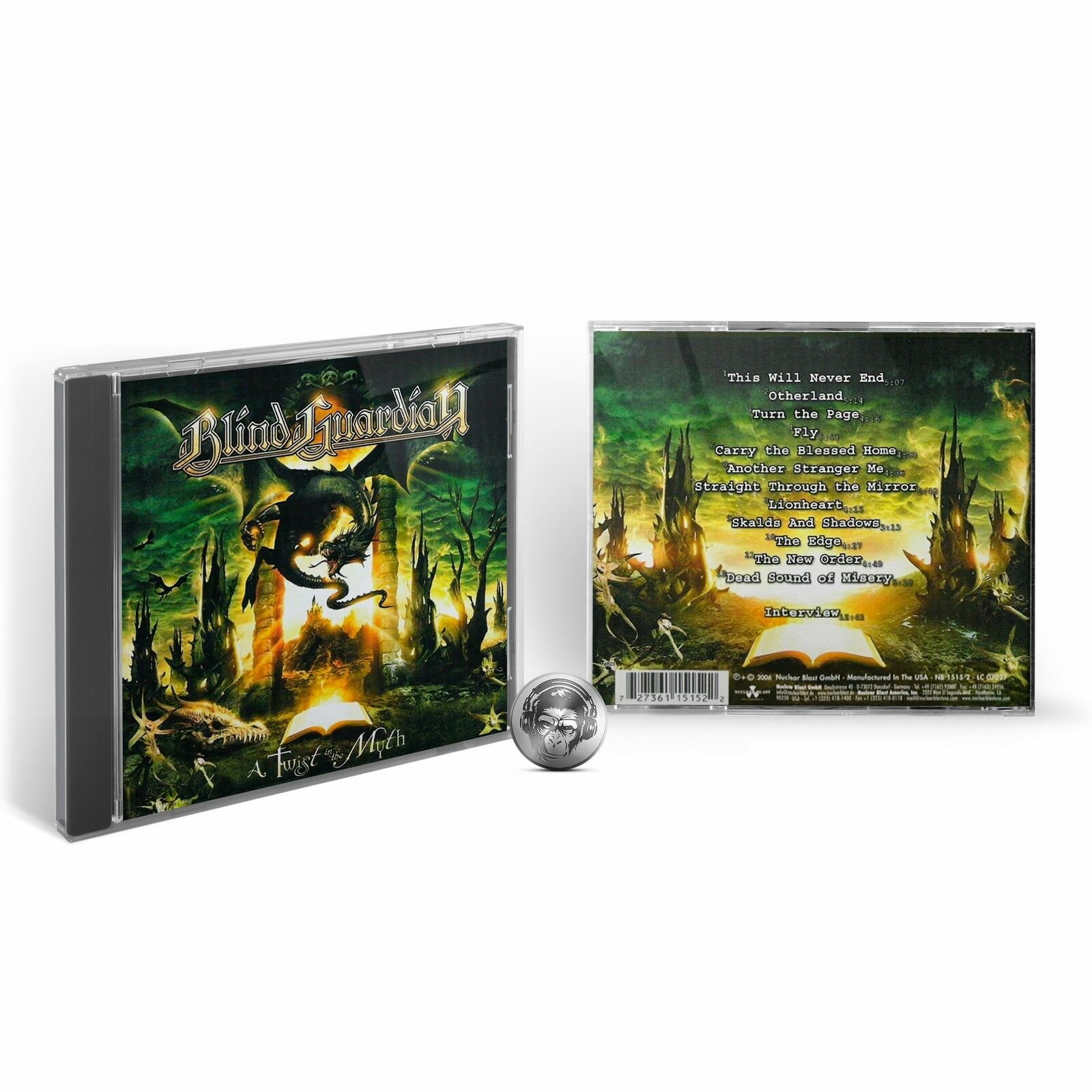 Blind Guardian - A Twist In The Myth (1CD) 2008 Nuclear Blast, Jewel Аудио диск