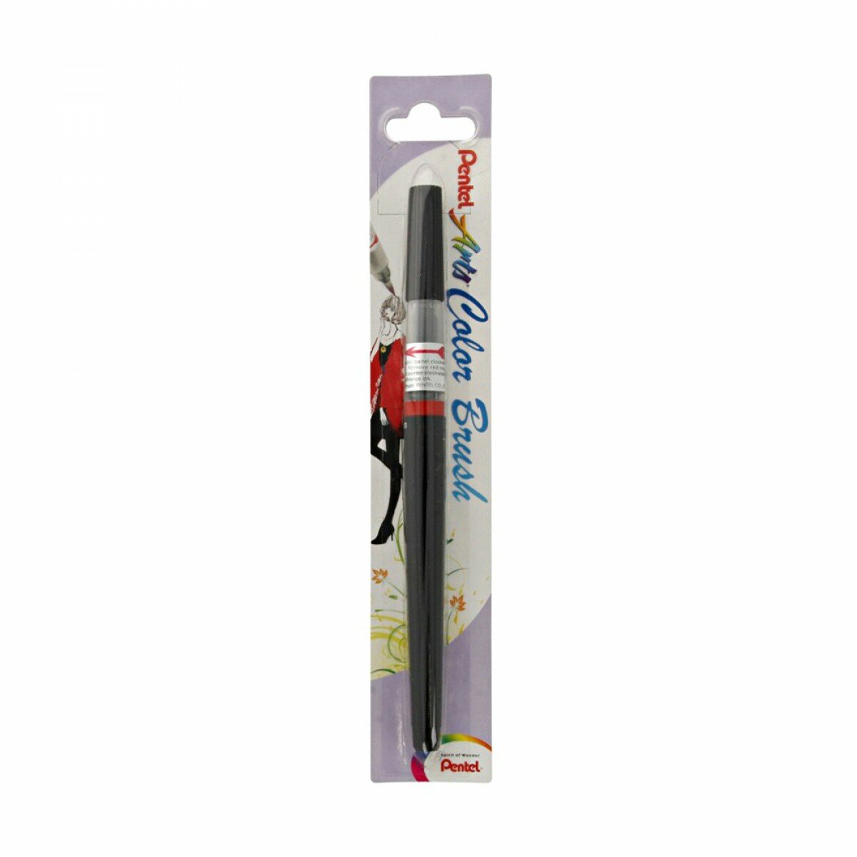 Pentel Кисть с краской Colour Brush 1-10 мм кисть XGFL-101X черный