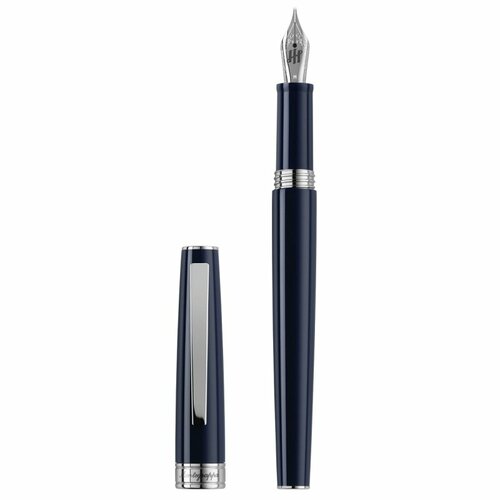 Перьевая ручка Montegrappa Armonia Dark Blue Steel M. Артикул ARM-DB-FP-M