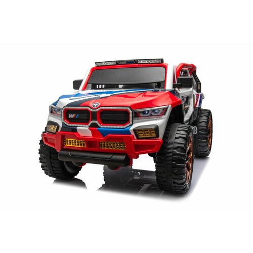 Электромобиль детский джип BMW 4х4, белый
