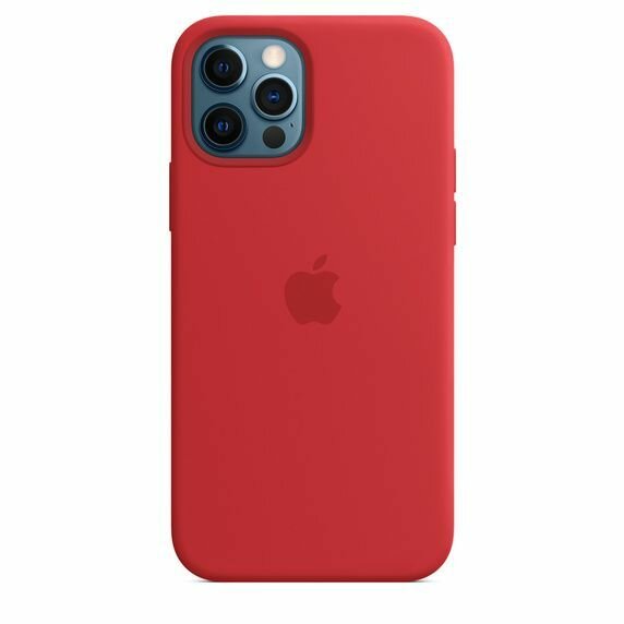 Силиконовый чехол MagSafe для iPhone 12/12 Pro, Silicone Case with MagSafe / красный (Red)