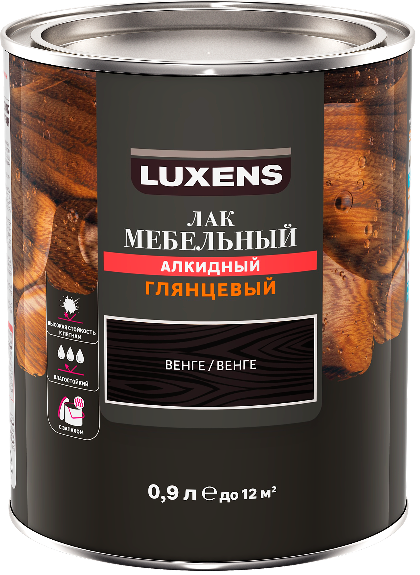Лак для мебели Luxens алкидный цвет венге глянцевый 0.9 л - фото №3