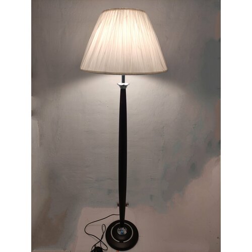 Торшер дерево венгебелый абажур плиссе 7500₽