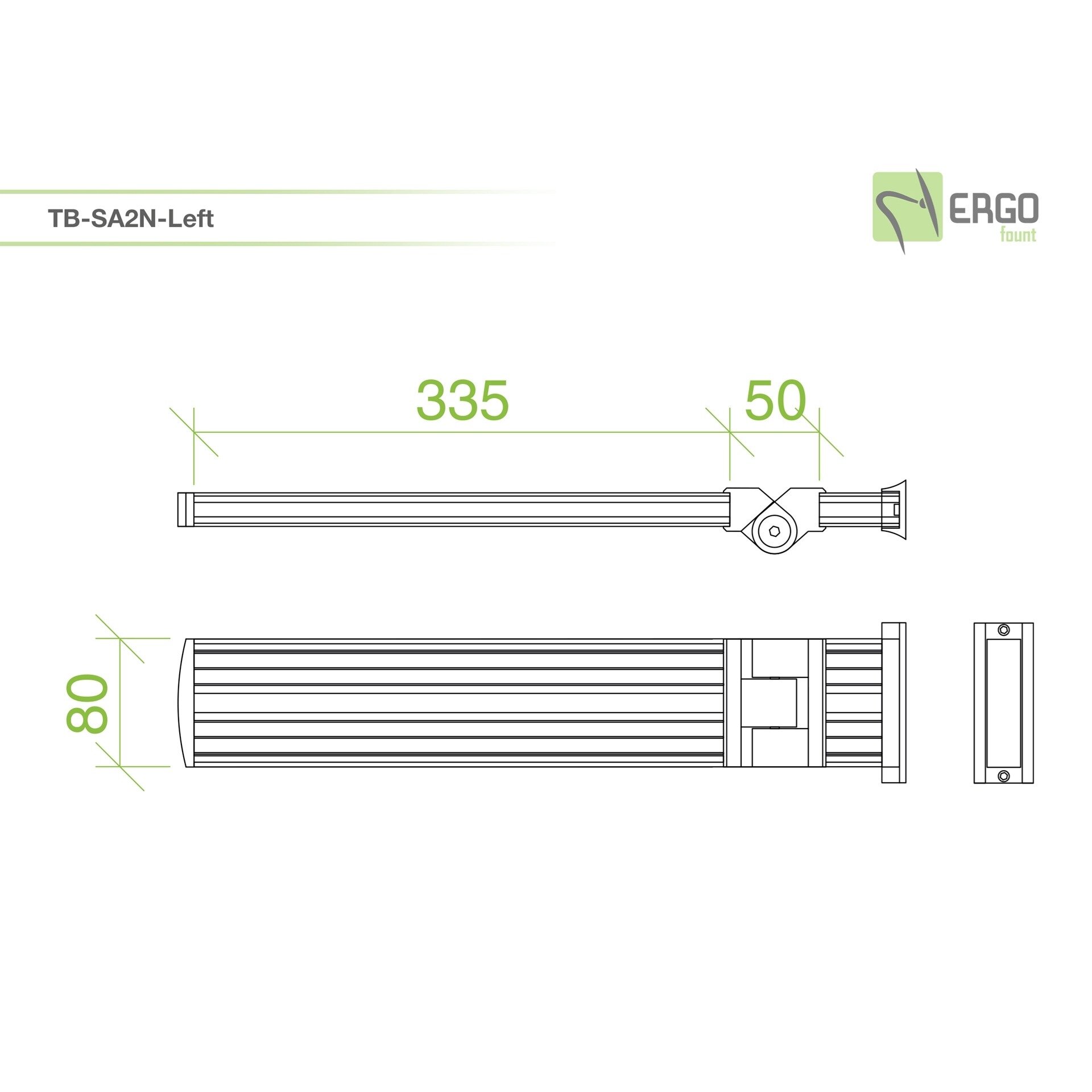 Аксессуар для кронштейна ErgoFount TB-SA2N-Left — фото 1
