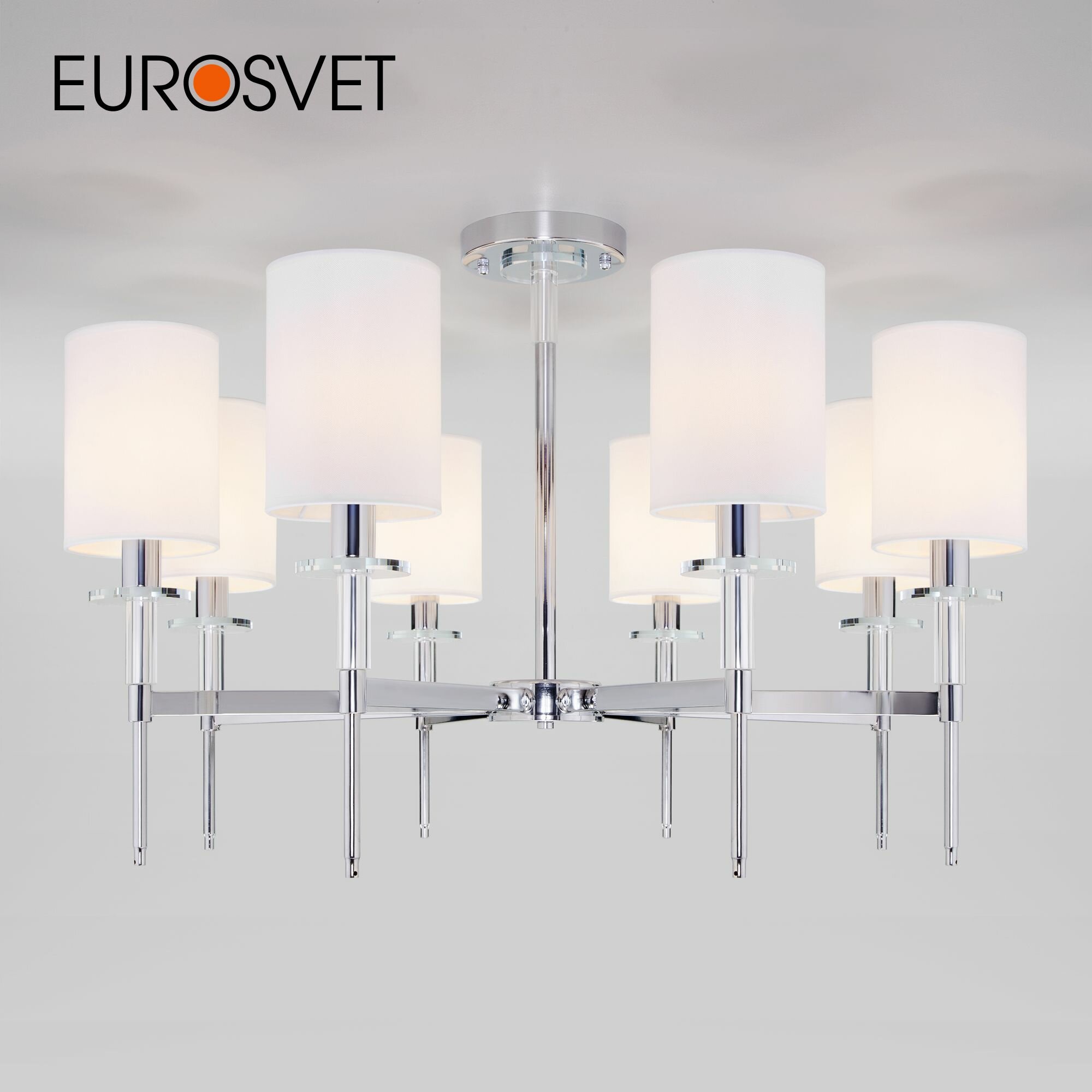 Люстра / Потолочный светильник классический Eurosvet Brielle 60132/8 хром IP20