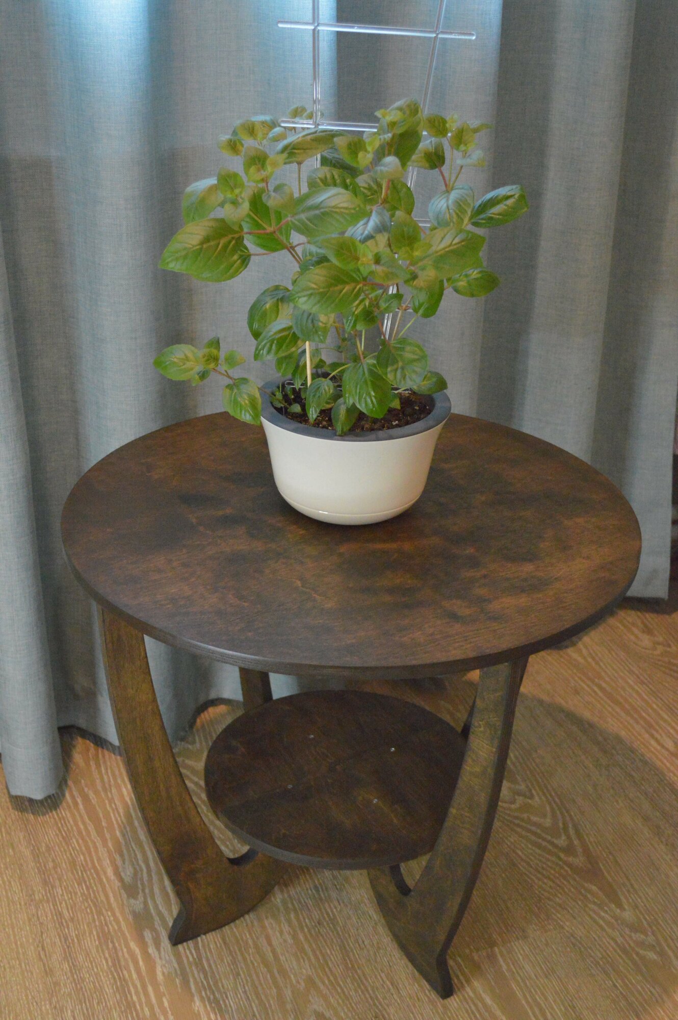 фото Столик сервировочный из дерева Джус приставной Палисандр