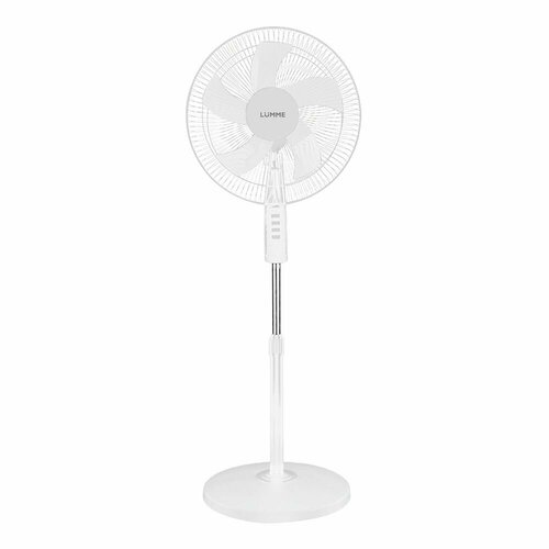 Вентилятор напольный LUMME LU-FN114A 5 лопастей безопасная решетка диаметр 40 см белыйбелый 368300₽
