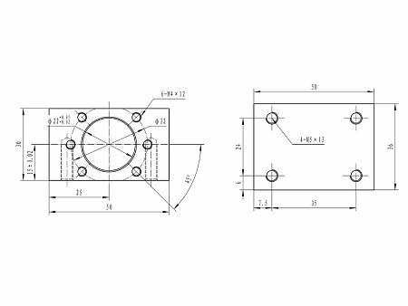 Держатель для гайки ШВП DSG1204 TECHNIX — фото 1