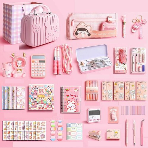 Подарочный набор канцелярских принадлежностей в чемодане Prima Woman