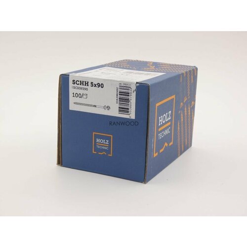 Саморез Rothoblaas (HOLZ TECHNIC) SCHH590 для дерева c потайной головкой 5х90 (100 шт.)