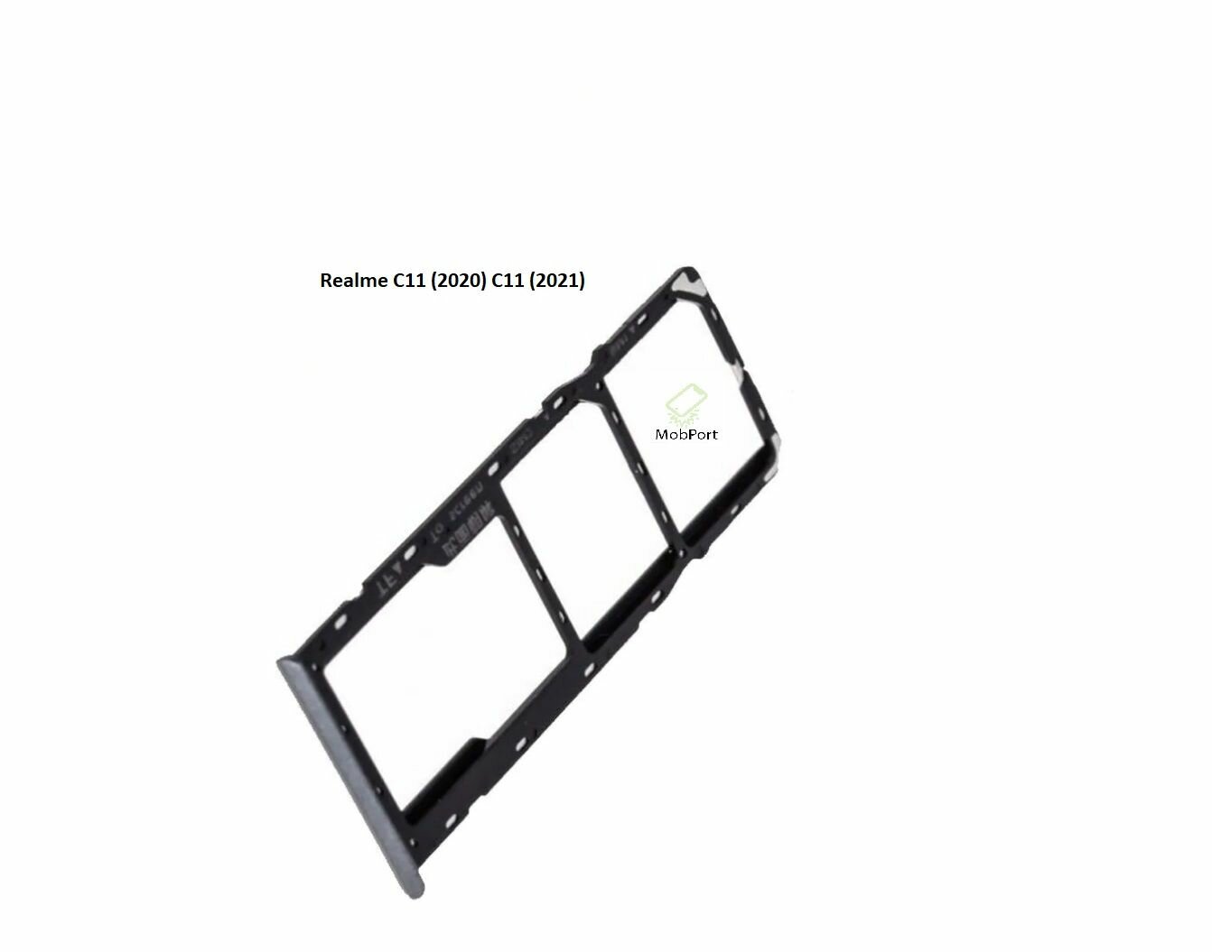 Держатель SIM для Realme C11 2021/C11 (RMX3231/RMX2185), Серый (Сим Лоток)